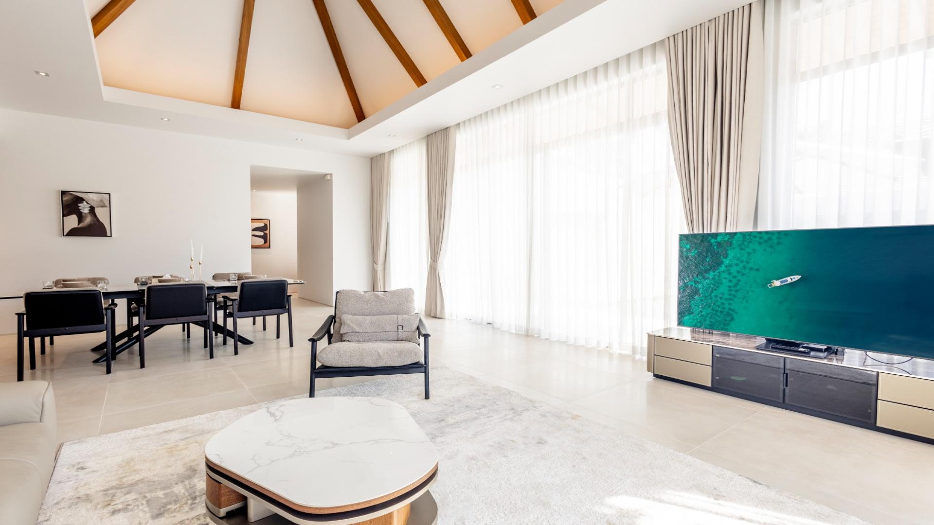 Luxurious villa with private pool and patio at sunset, Anchan Flora, Bang Tao, Phuket