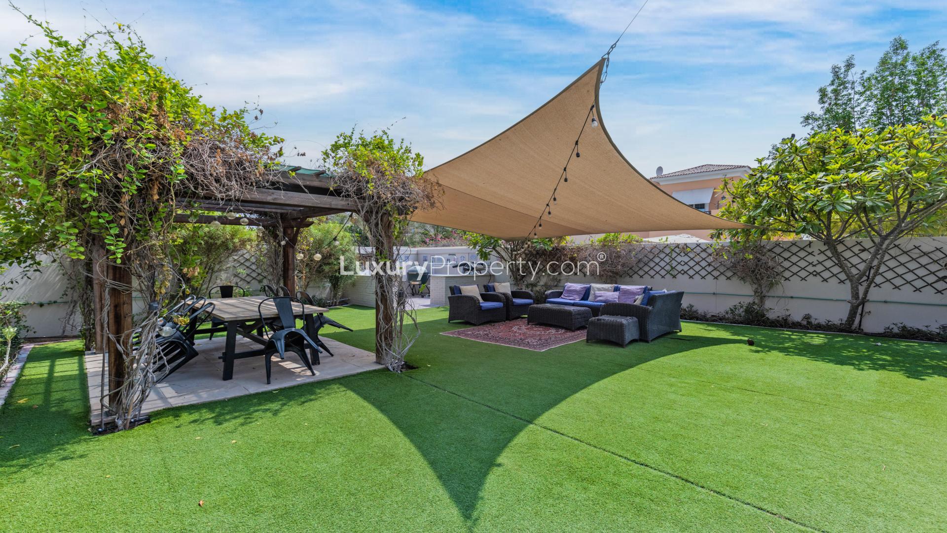 Elegant living room in 3-bedroom villa, Al Reem, Arabian Ranches, modern decor