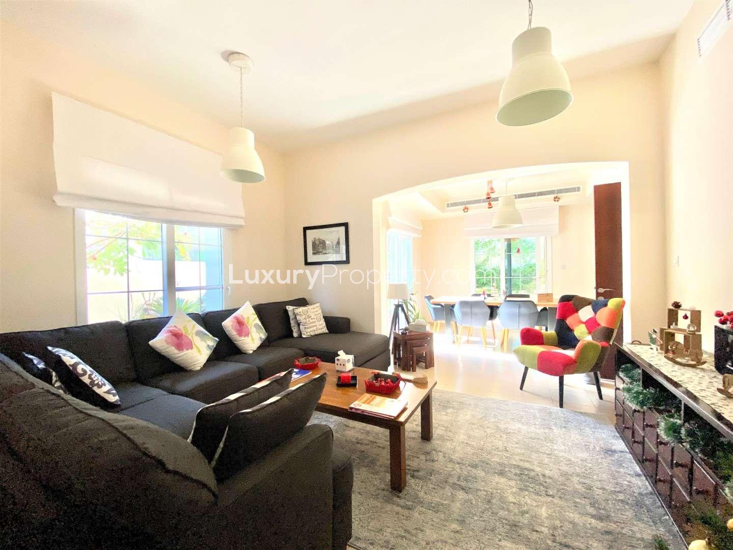 Bright dining room in 3-bedroom villa for sale, Alma, Arabian Ranches