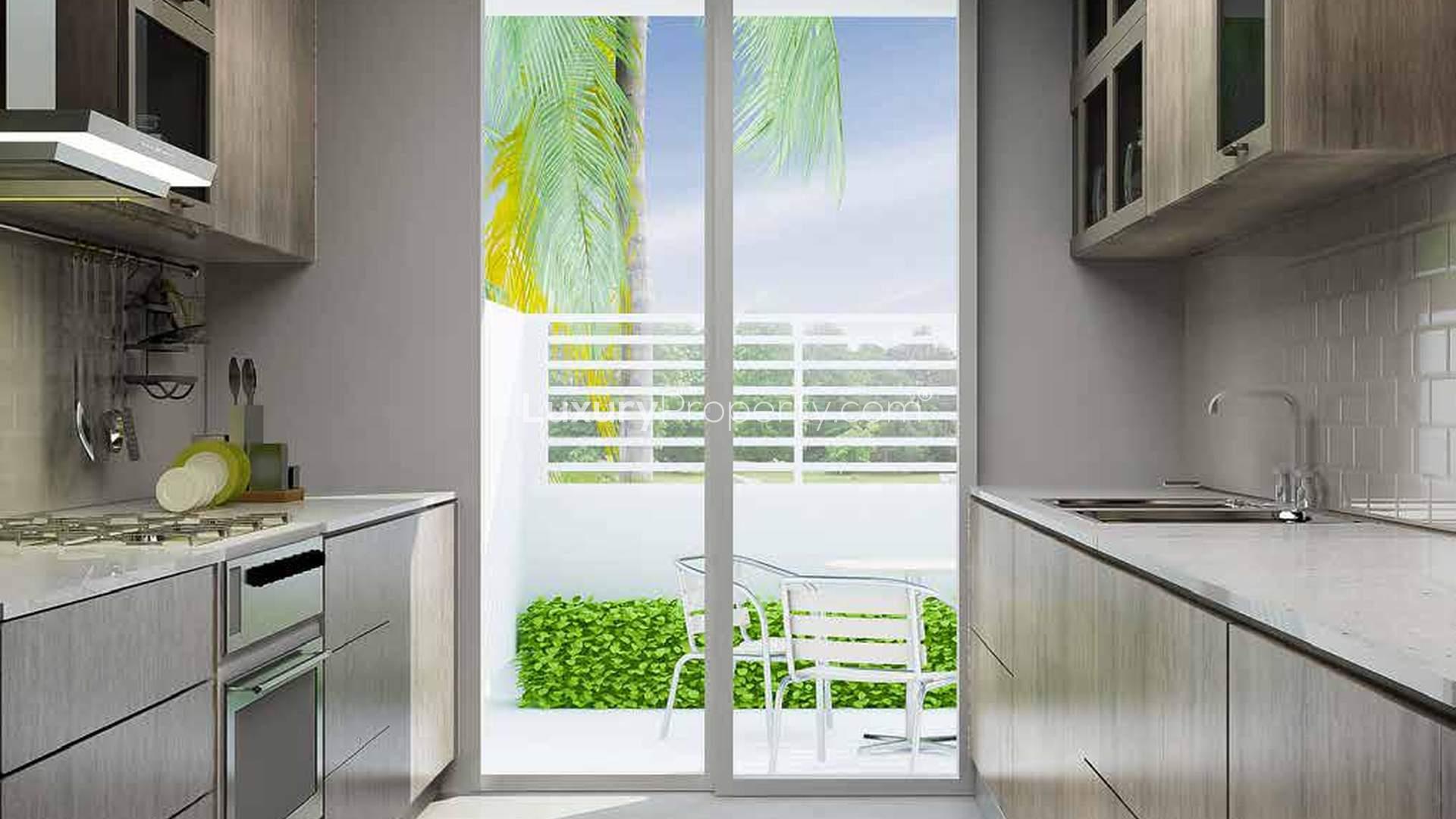 Modern living room in Arabella 2 townhouse, Mudon, with stylish decor and natural light