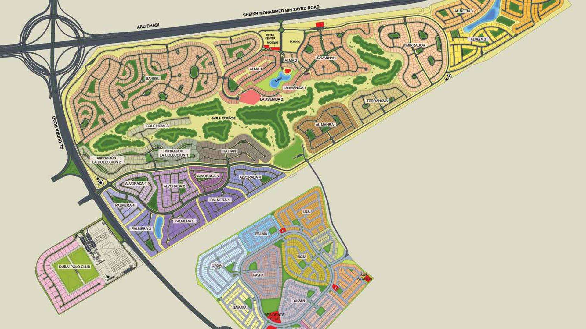 Arabian Ranches 2 Azalea villa exterior, spacious patio, surrounded by lush greenery