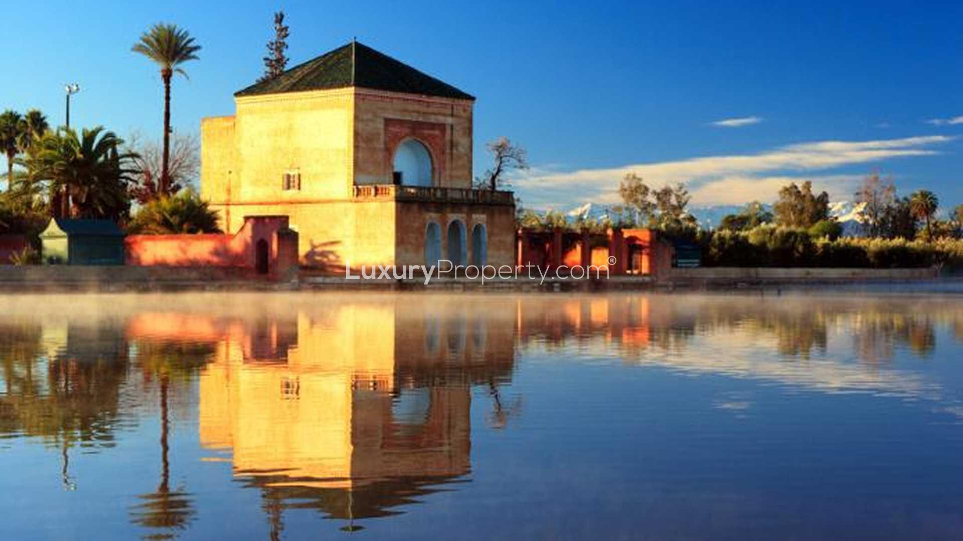 Outdoor dining area at 3-bedroom villa in Mouyal Menzah Hattan, Marrakech