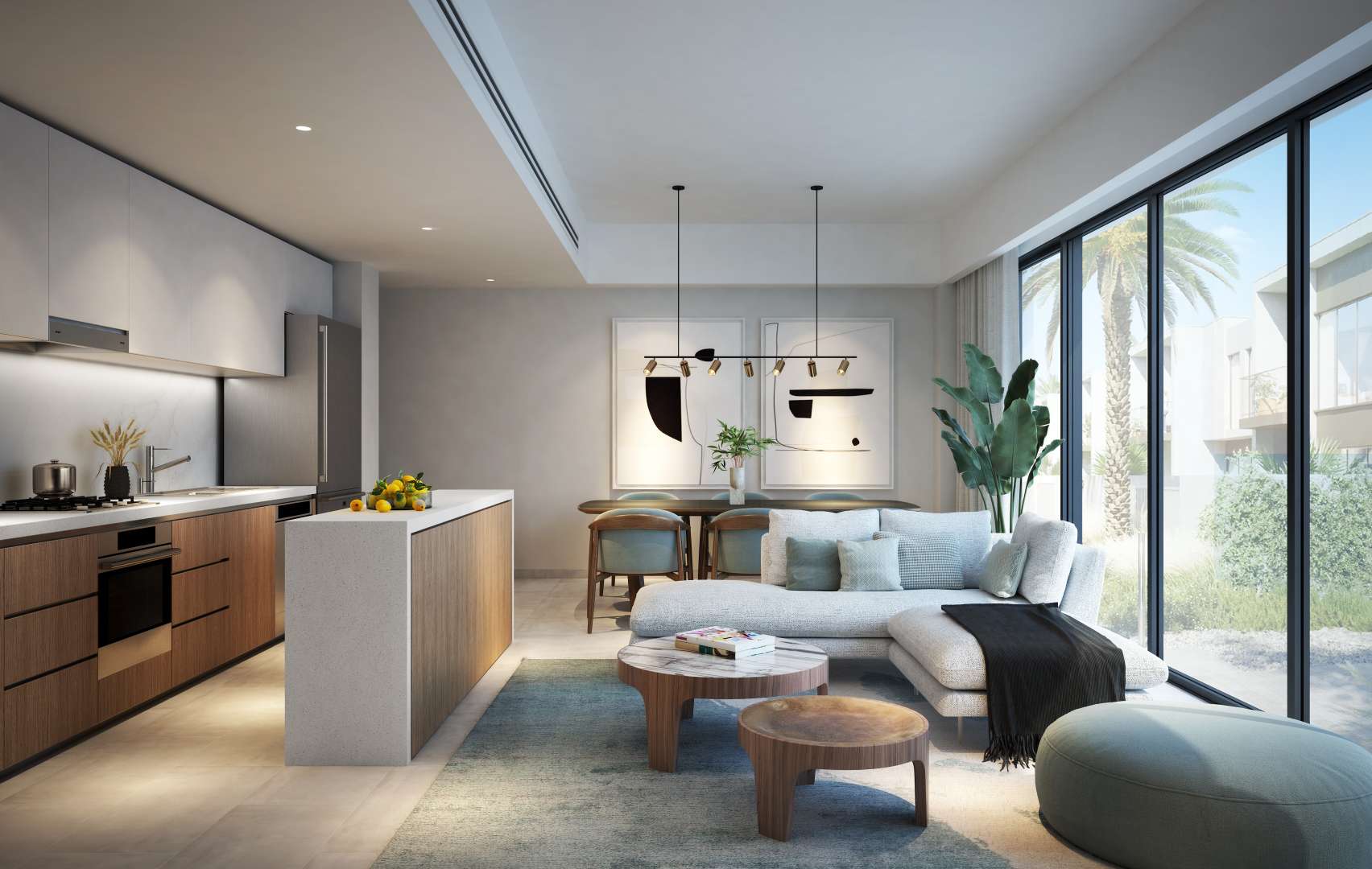 N/A,Modern bathroom in Nara Villa with elegant fixtures, large mirror, and natural lighting