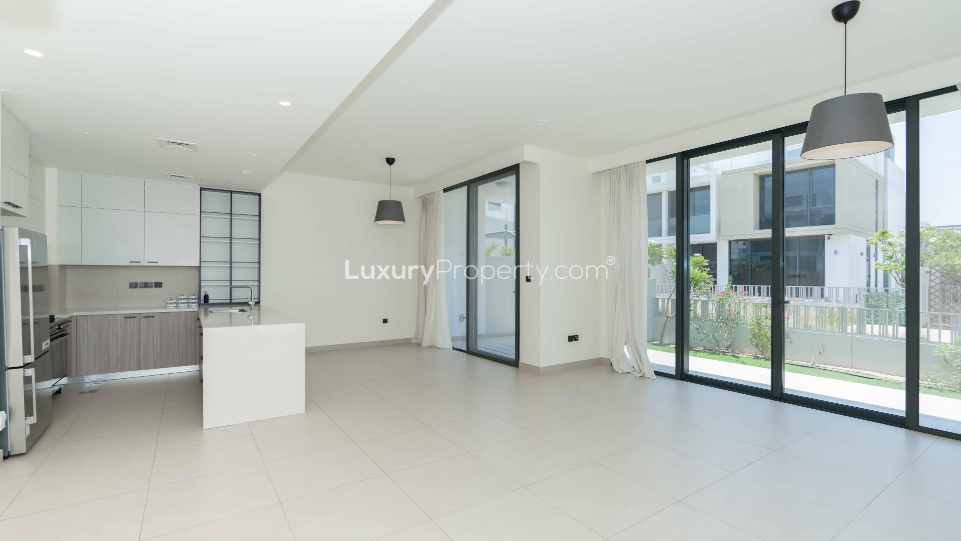 N/A,Modern kitchen in Golf Grove Villa, Dubai Hills Estate, featuring sleek design and appliances