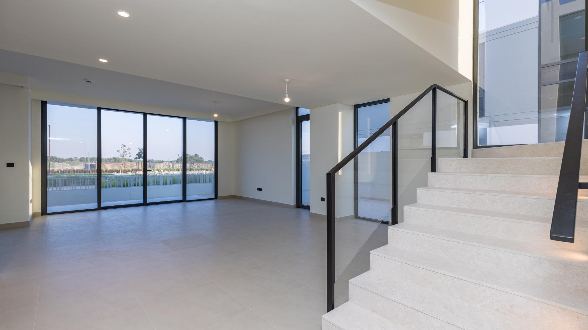 Modern 3-bedroom villa exterior in Golf Grove, Dubai Hills Estate, for sale