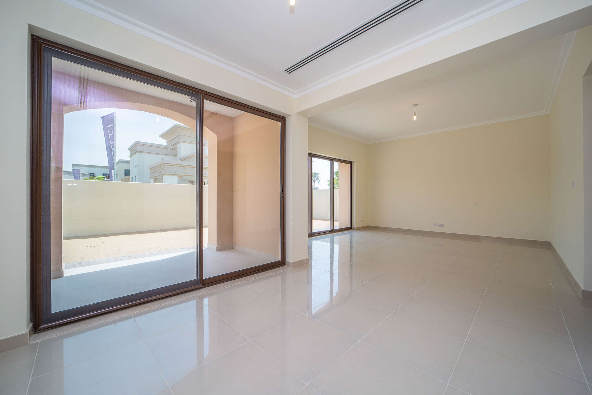 Empty bedroom with window in Lila Villa, Arabian Ranches 2, for sale