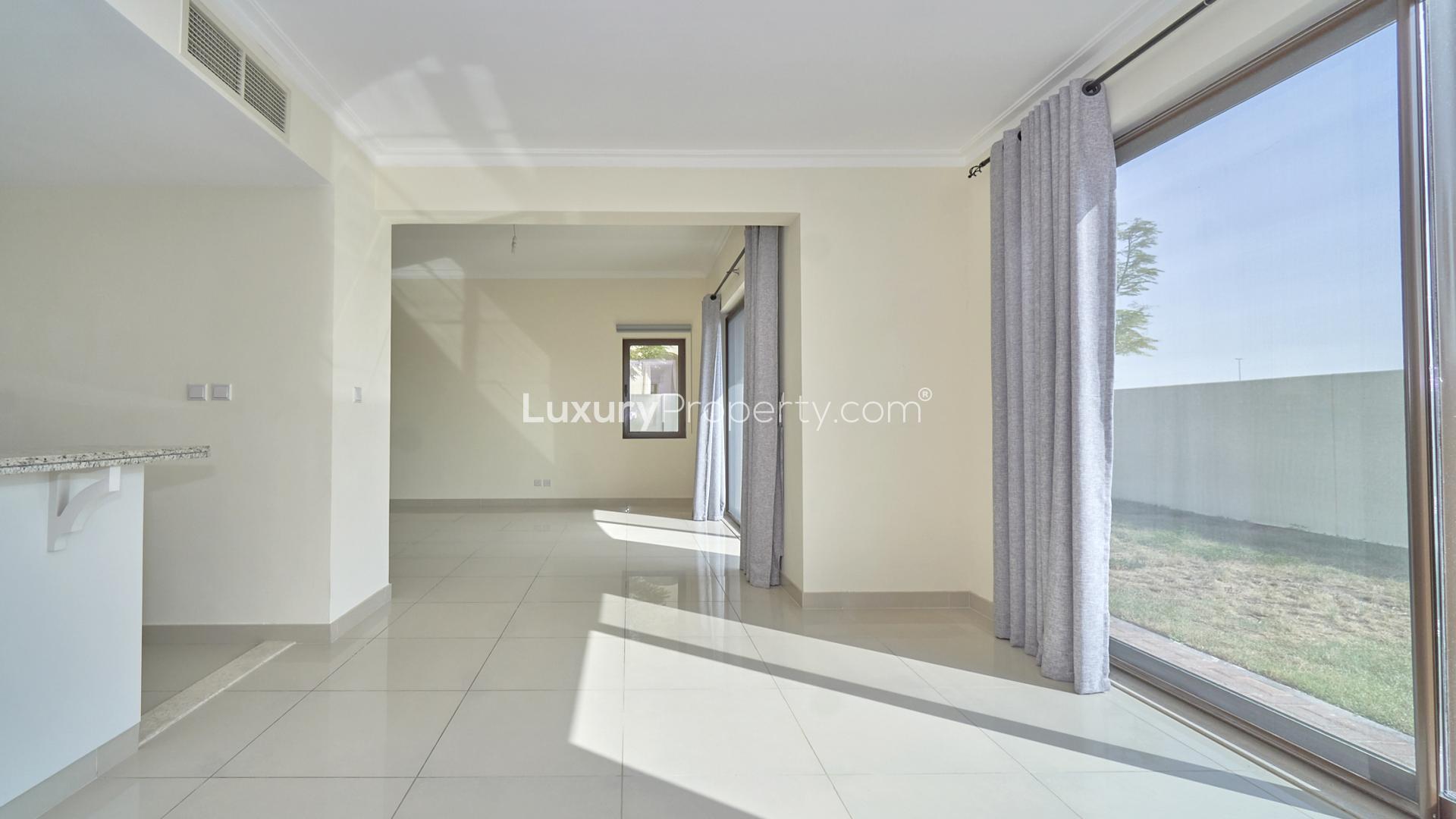 Exterior view of three-bedroom standalone villa in Samara, Arabian Ranches 2, for sale