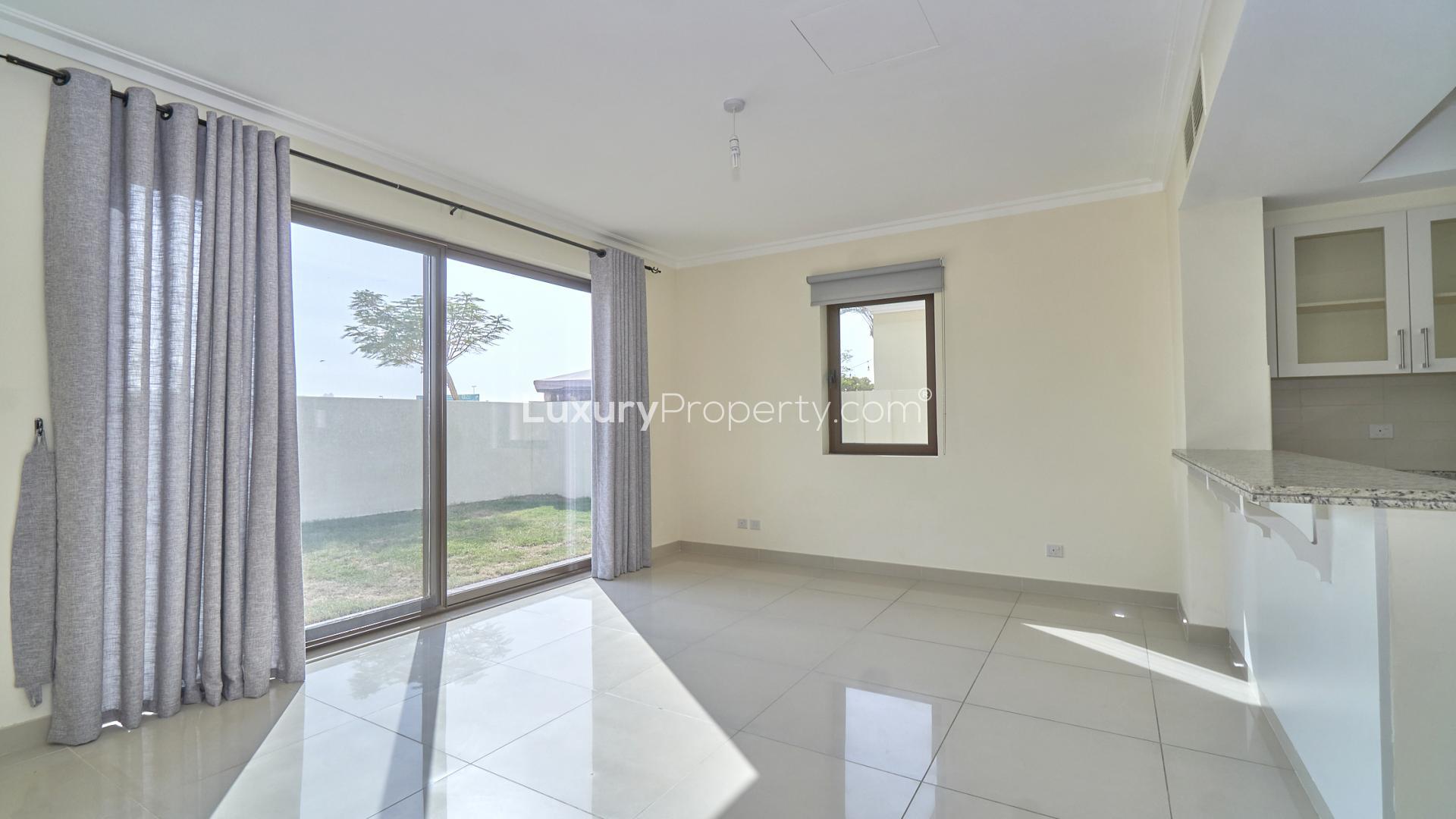 Standalone villa exterior in Samara, Arabian Ranches 2, featuring modern architecture and driveway