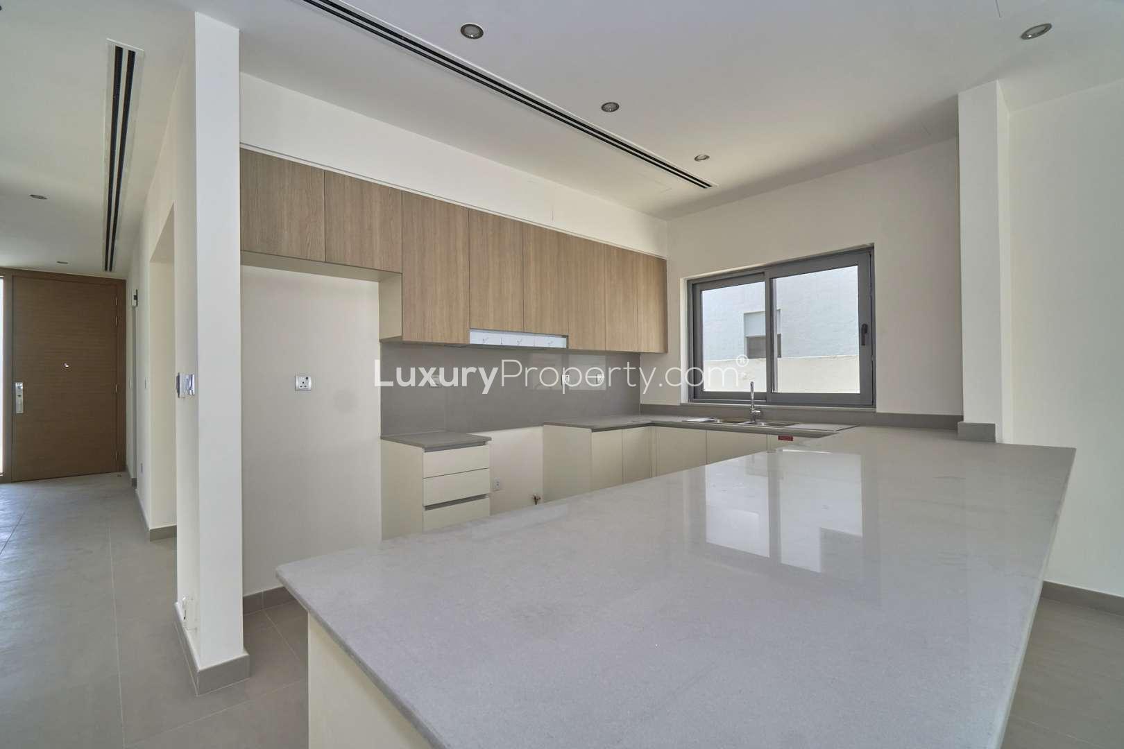 Modern kitchen in 3-bedroom villa for sale, Sidra, Dubai Hills Estate
