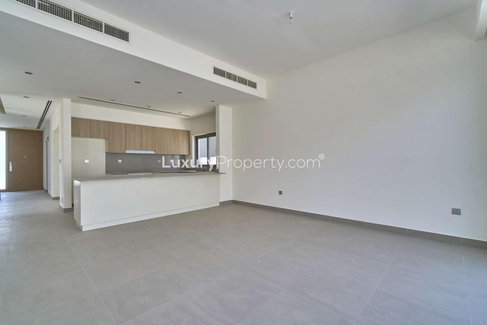 Modern 3-bedroom villa exterior in Sidra Villas, Dubai Hills Estate, for sale