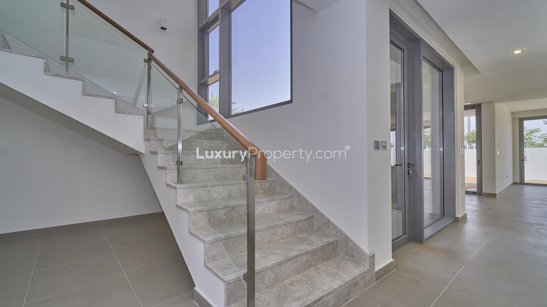 Open-plan kitchen in 3-bedroom villa, Dubai Hills Estate, Sidra Villas, modern design