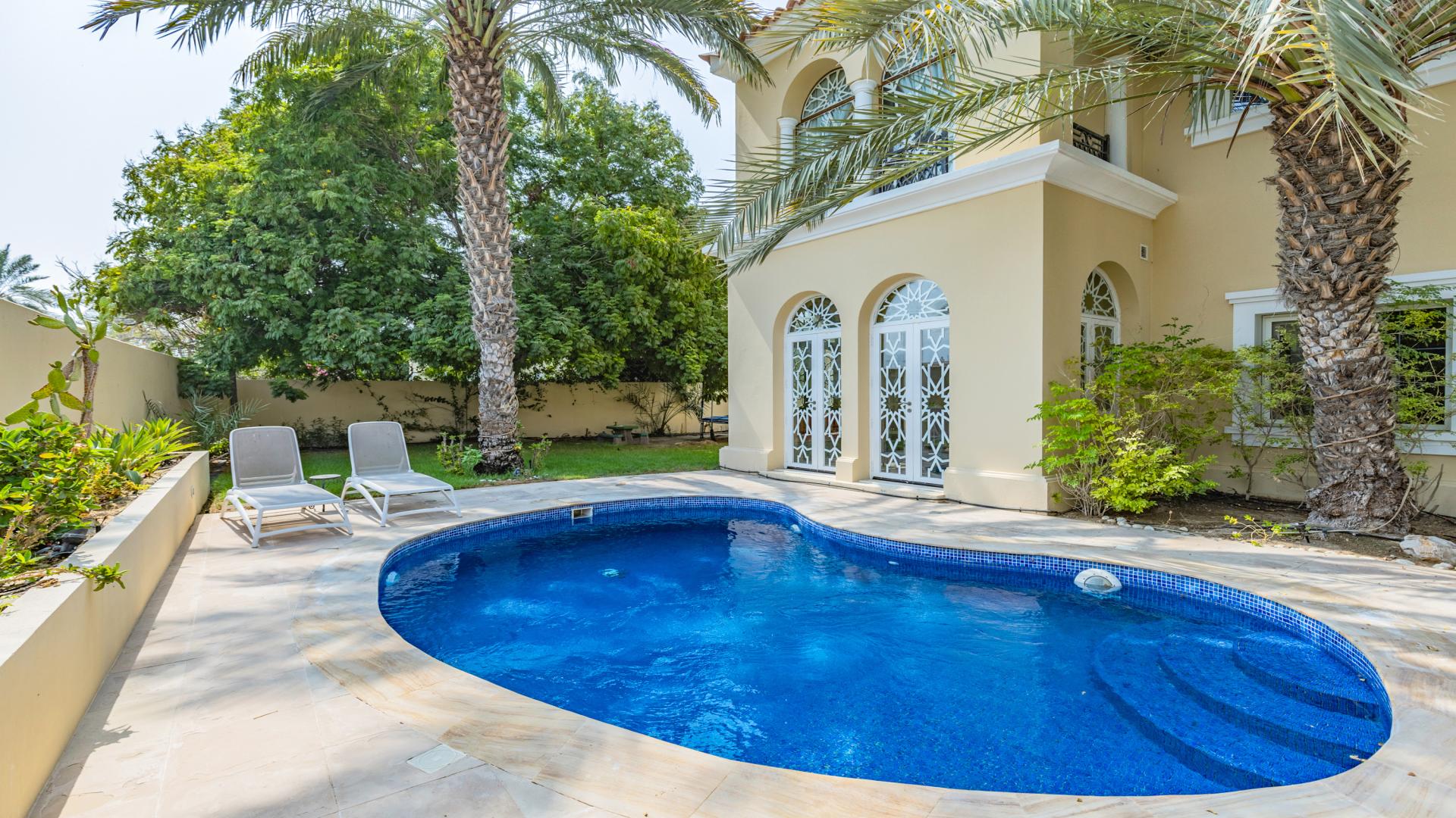 Elegant living room in 3-bedroom villa, Alvorada, Arabian Ranches, with chic decor and furniture