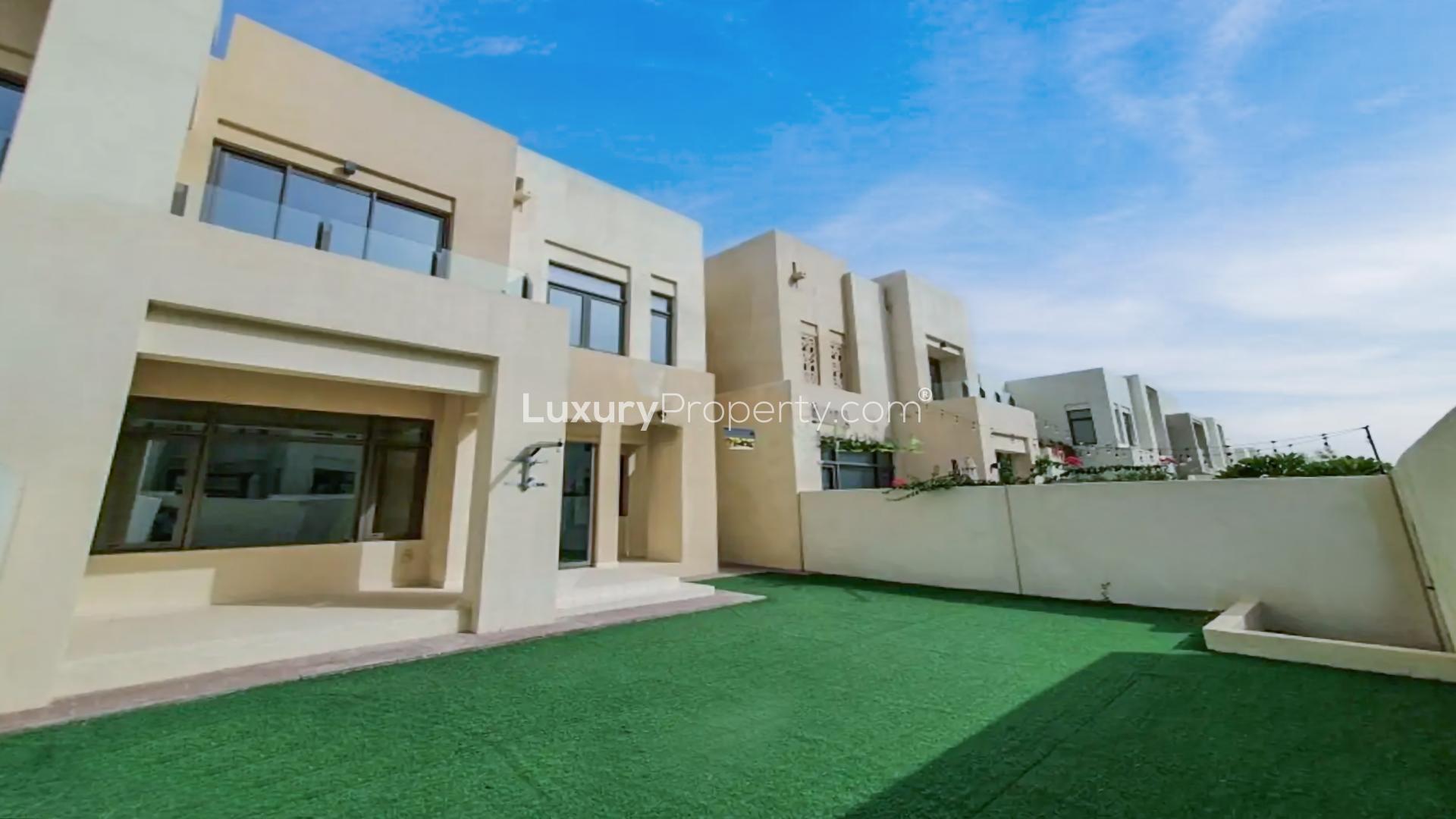 Luxurious Mira Oasis villa interior with large windows and bright living space for sale