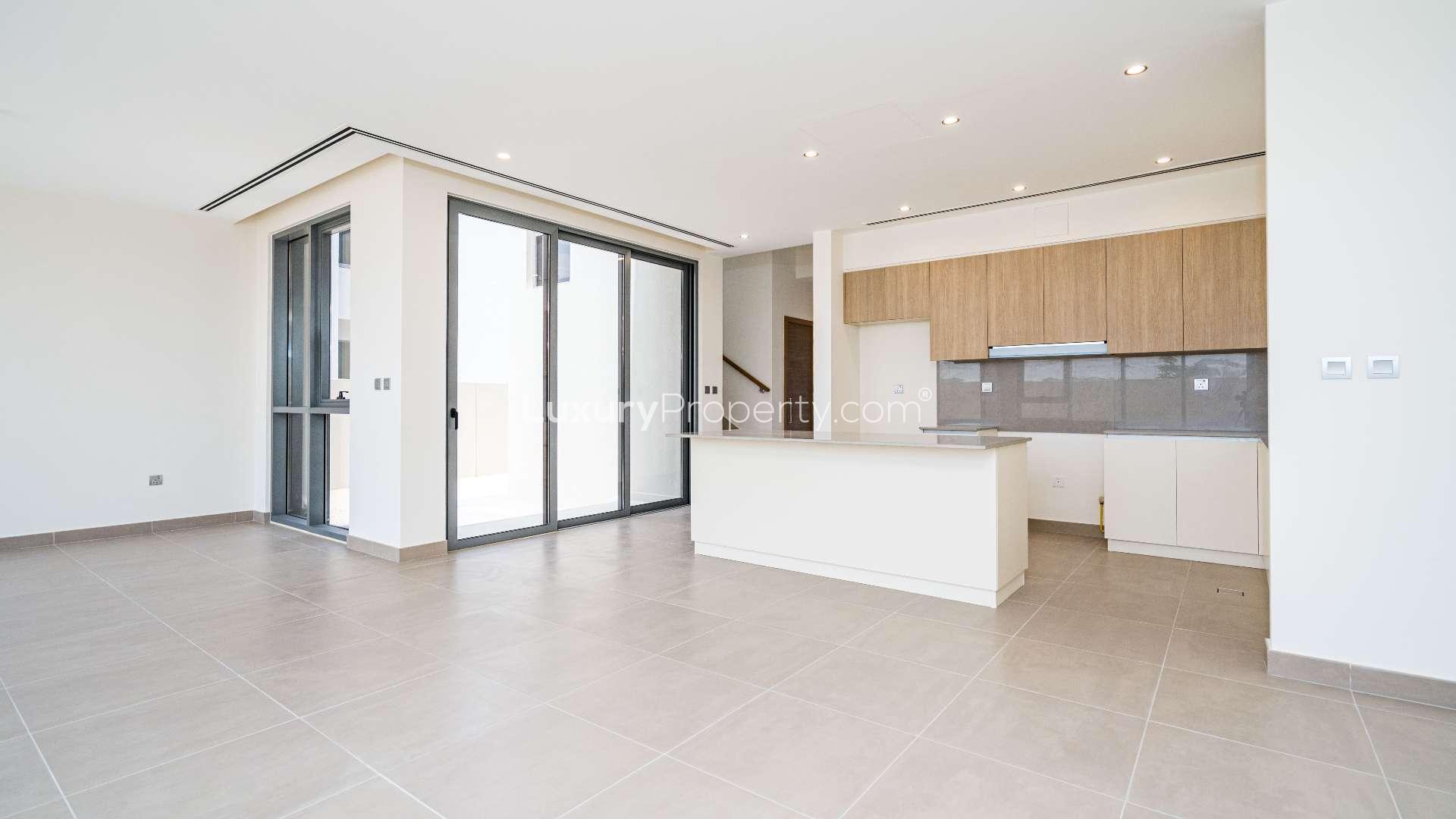 Modern 4-bedroom villa in Sidra Villas, Dubai Hills Estate, featuring spacious garden and greenery