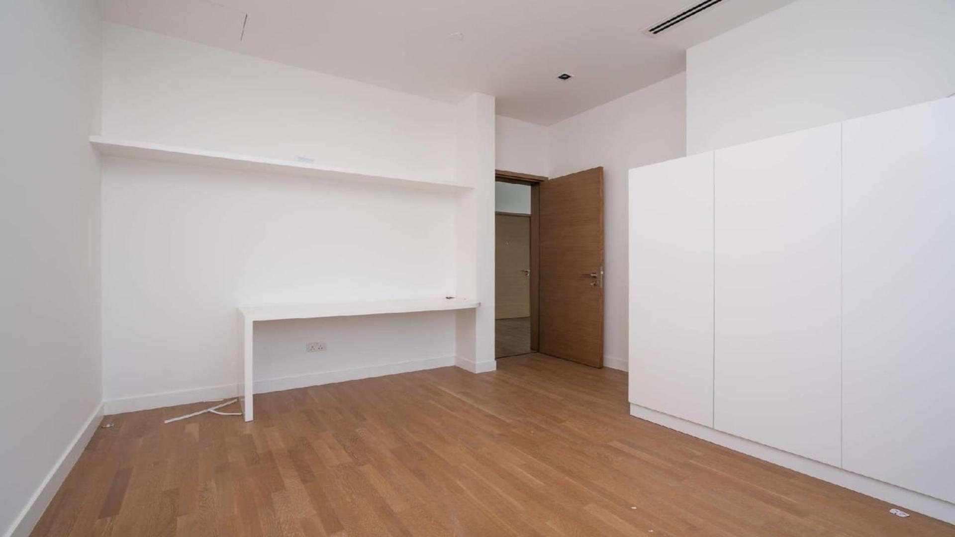 Modern kitchen with island in four-bedroom apartment, City Walk, Jumeirah