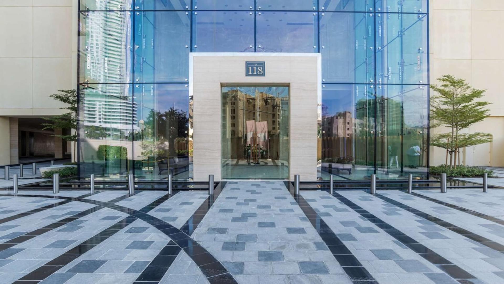 Luxurious living area in unfurnished penthouse, The 118 Downtown, Dubai, elegant modern design