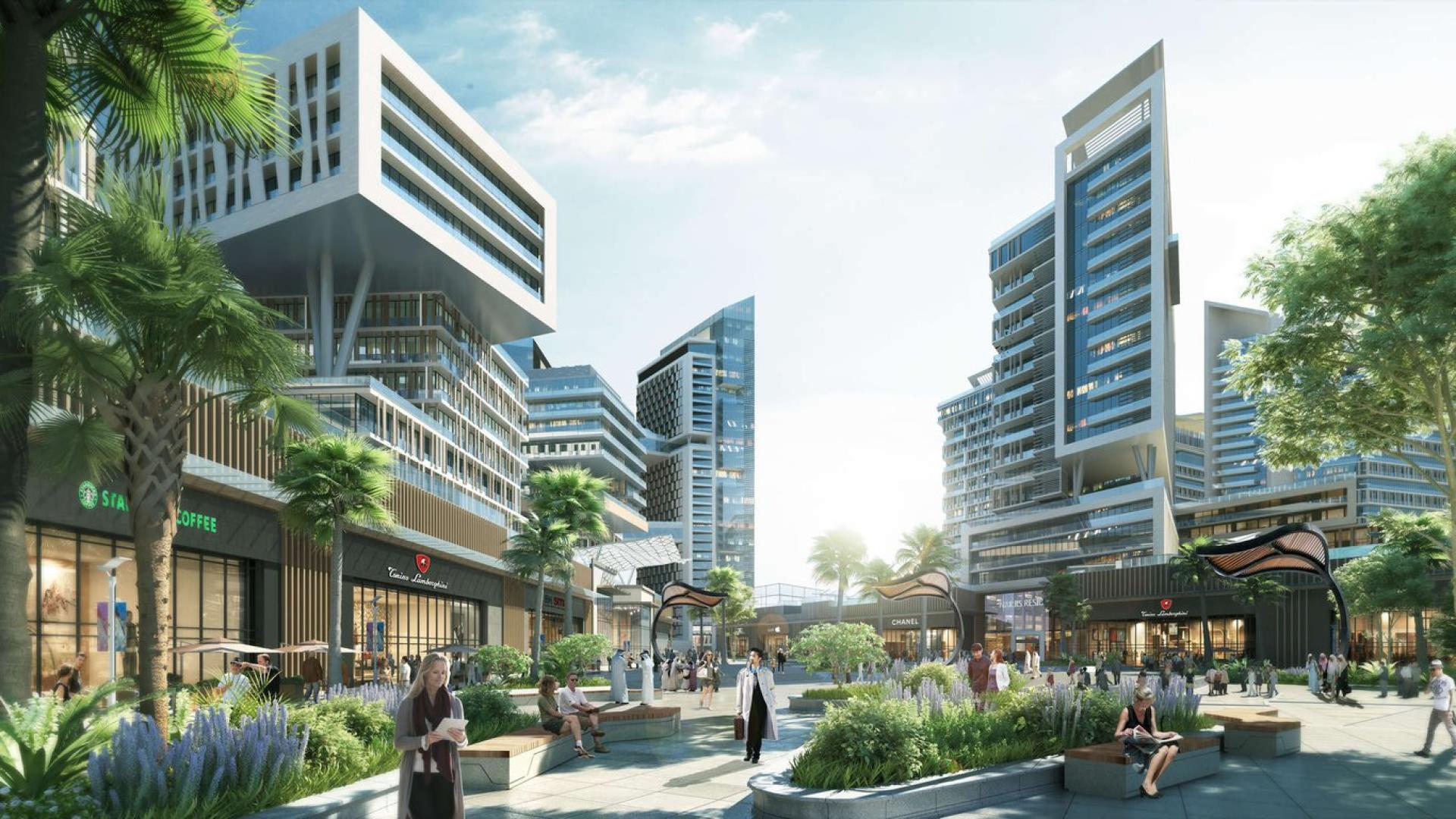 Luxurious studio interior at Tonino Lamborghini Residences, Meydan, Dubai, with modern decor