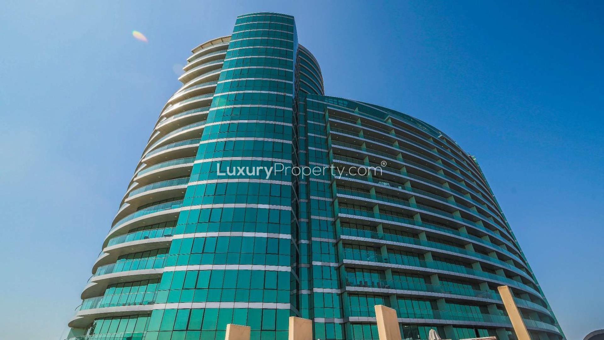 Stunning Dubai skyline view from Marsa Plaza apartment in Dubai Festival City