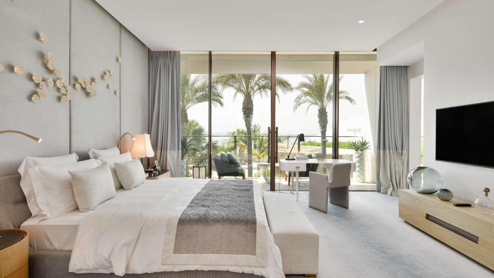 Luxurious bathroom with freestanding tub in Palm Jumeirah apartment, Atlantis The Royal Residences