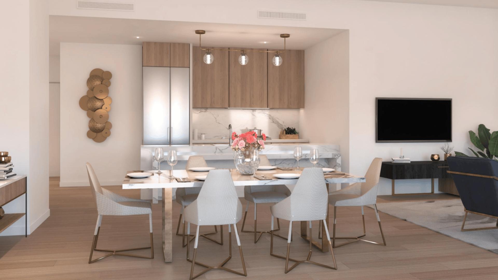 Balcony view of marina at La Sirene apartment for sale in Jumeirah, La Mer