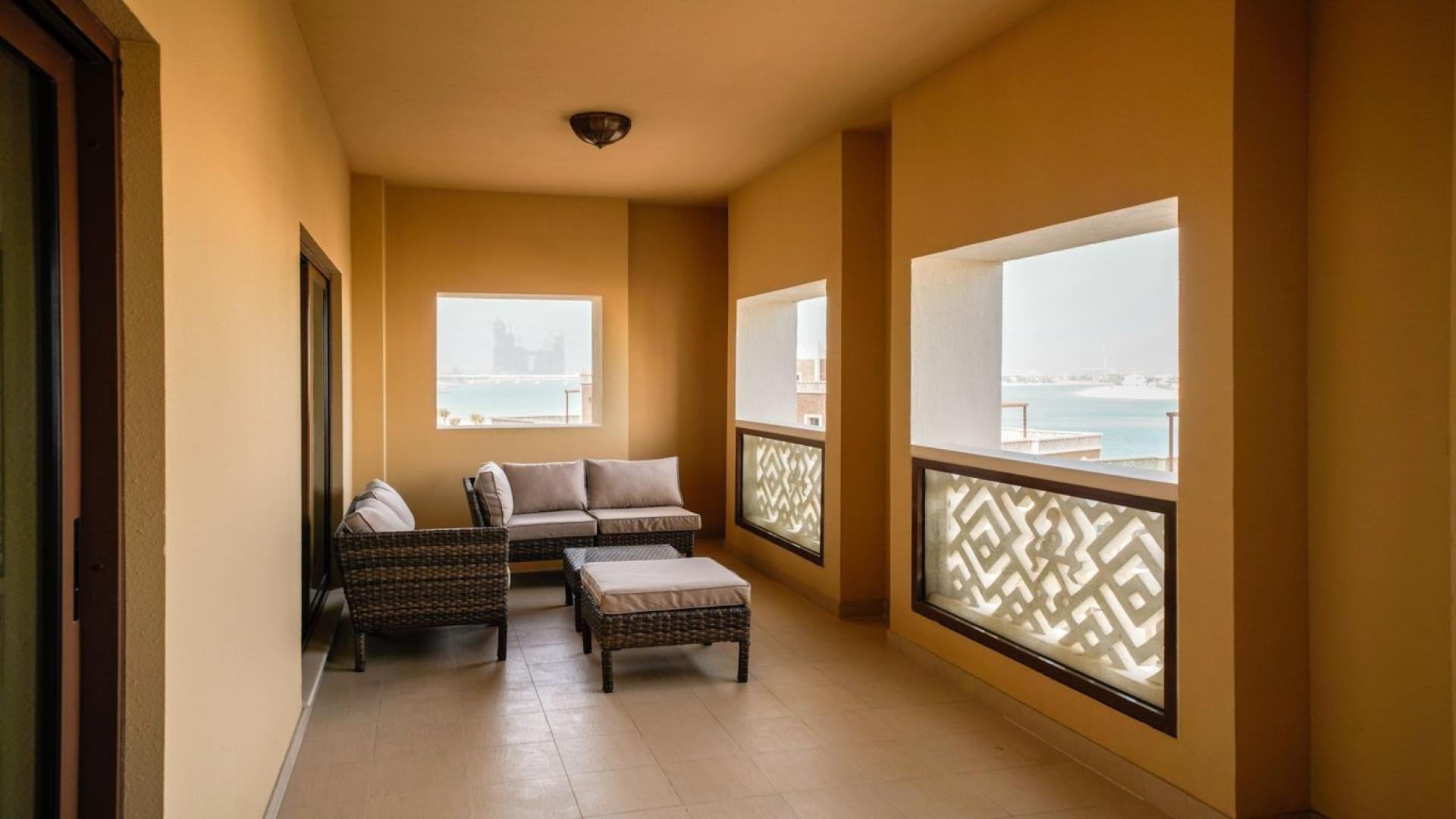 Modern living and dining area in Palm Jumeirah apartment, Kingdom of Sheba