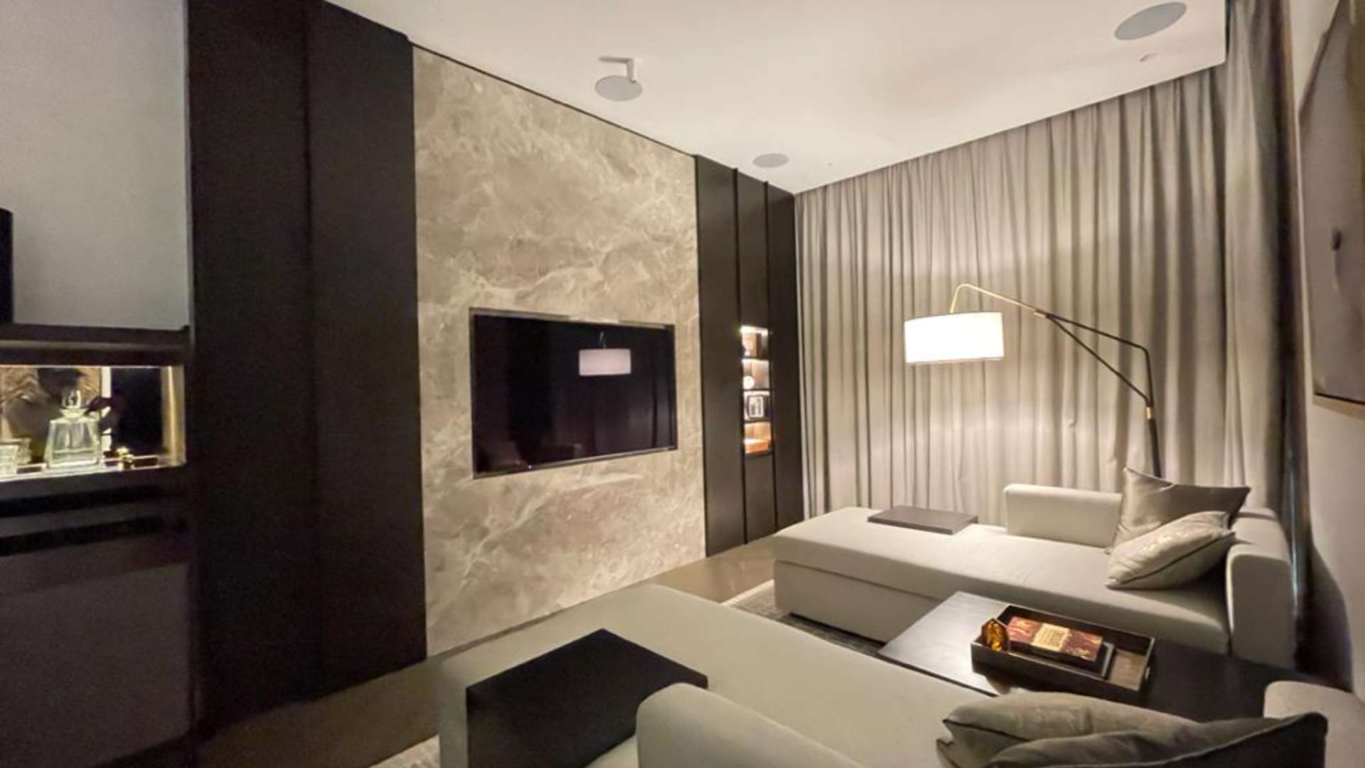 Modern elevator lobby in AIRA Residence condominium, Damansara Heights, Kuala Lumpur