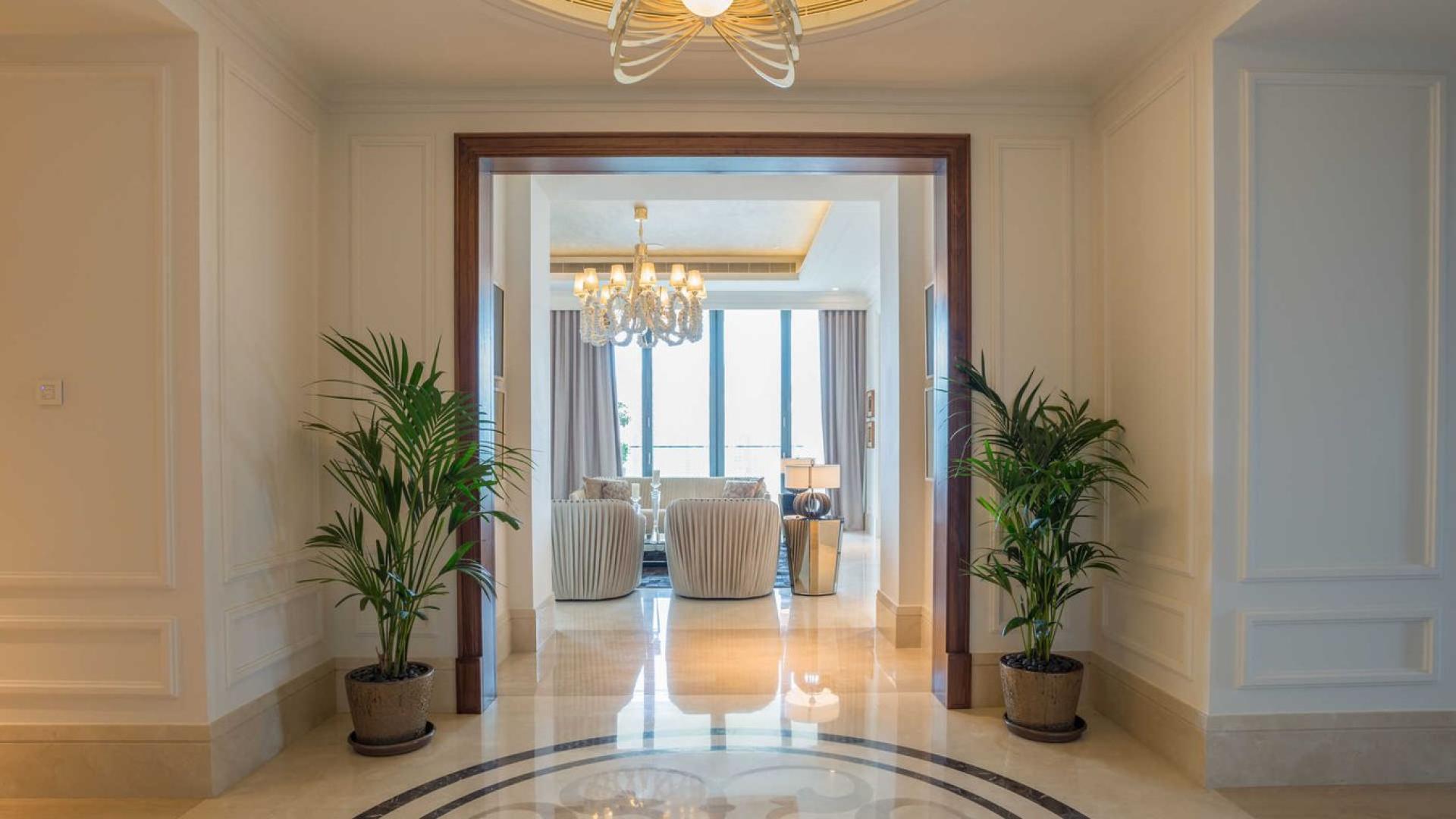 Luxurious entryway of 4-bedroom penthouse at The 118, Downtown Dubai with elegant decor