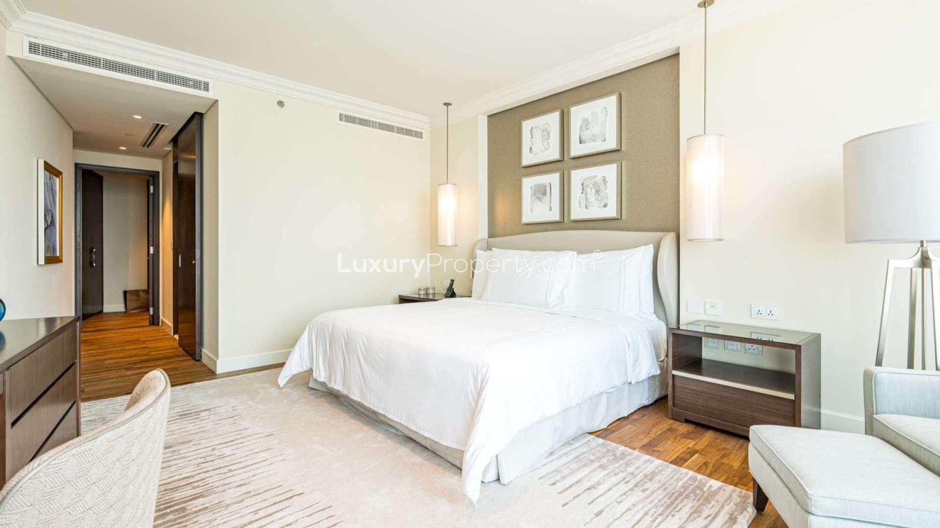 Luxury furnished penthouse living room, Downtown Dubai, The Address Residence Fountain Views