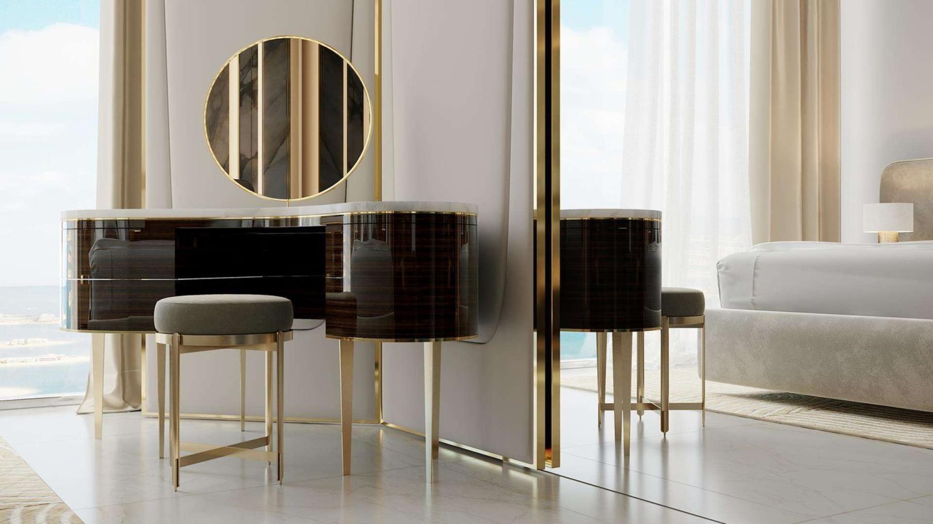 Luxurious penthouse interior with elegant decor at Emaar Beachfront, Palm Jumeirah