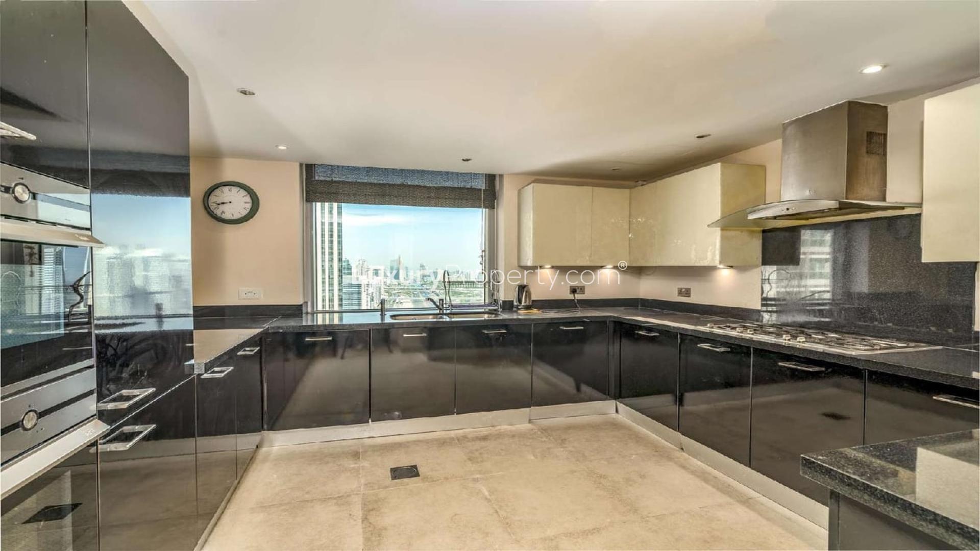 Luxurious living room in 4-bedroom duplex penthouse, La Riviera Tower, Dubai Marina