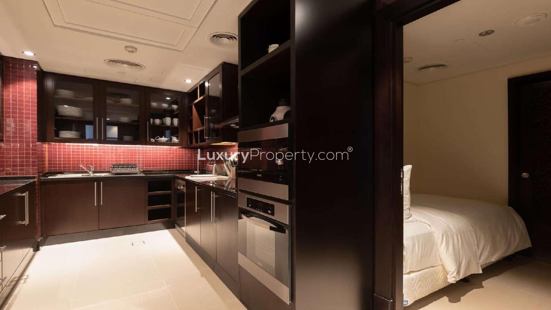 Luxurious living and dining area in 4-bedroom penthouse, The Address Downtown, Dubai