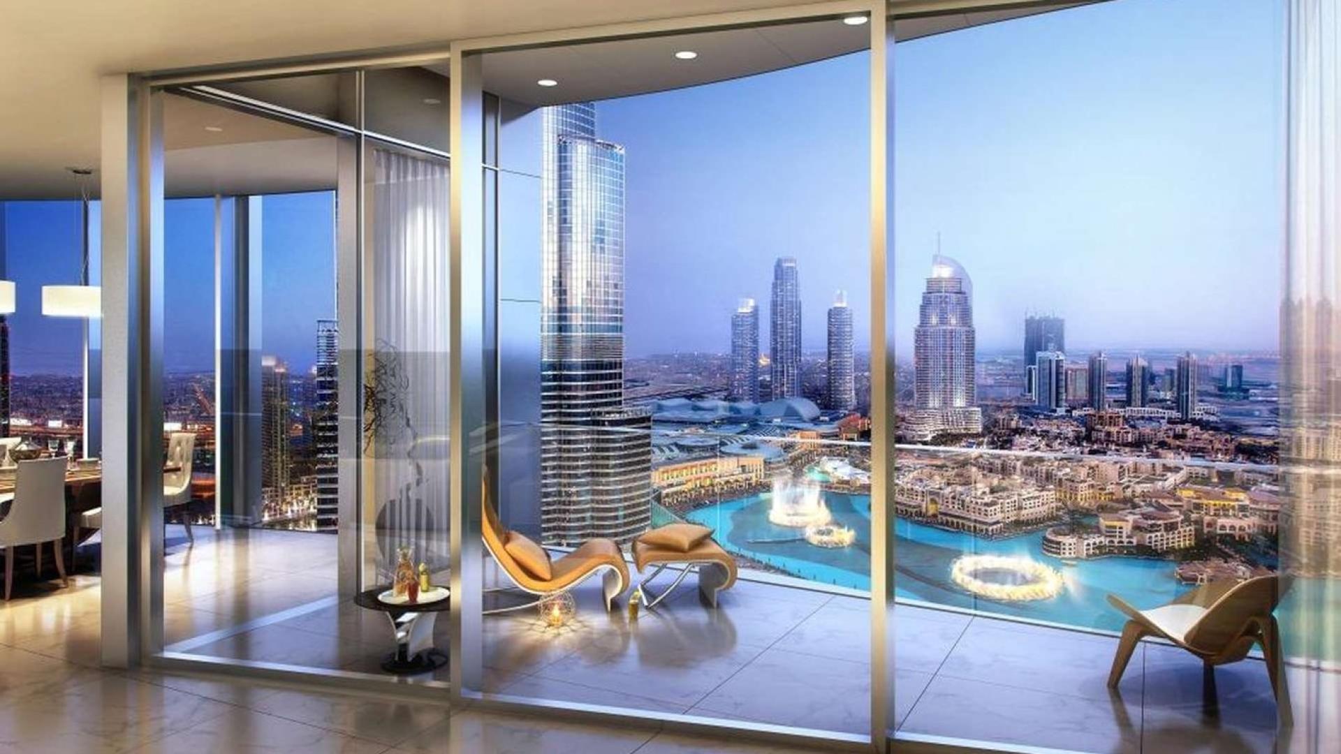 Skyline view from 4-bed penthouse in Opera District, Downtown Dubai, with Burj Khalifa
