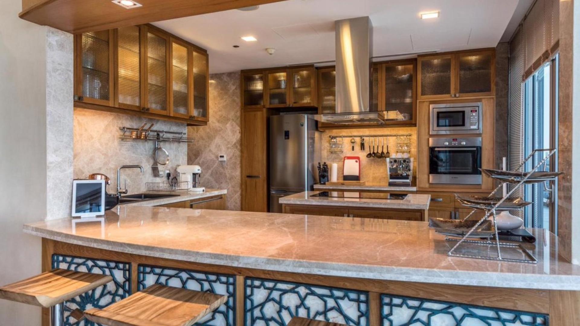 Luxury kitchen in exotic designer triplex penthouse, Trident Grand Residence, Dubai Marina