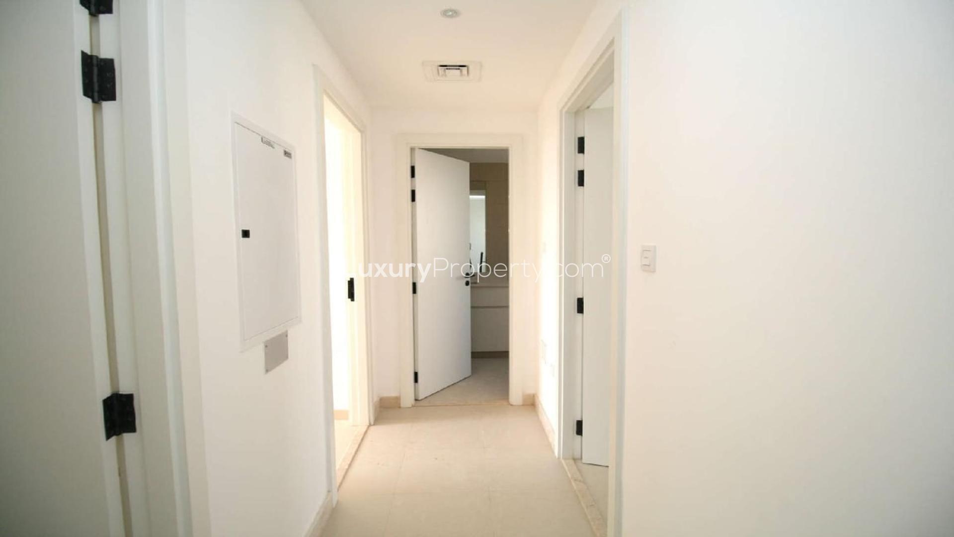 Brand new 4-bedroom townhouse exterior in Safi, Town Square community, available for rent