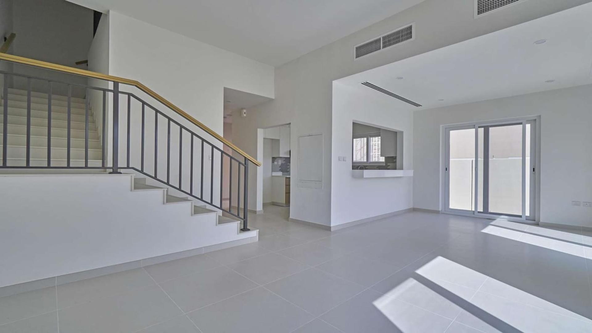 4-bedroom corner townhouse exterior in Amaranta, Villanova, Dubai Land, for sale