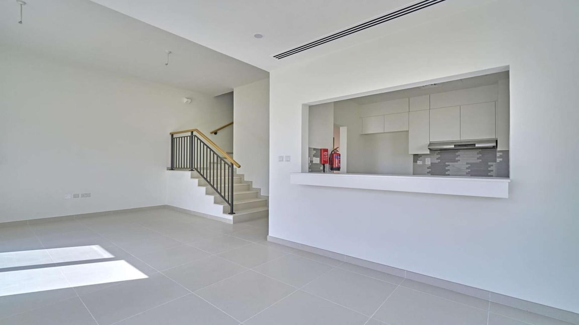 Beautiful corner townhouse exterior in Amaranta, Villanova, Dubai Land for sale