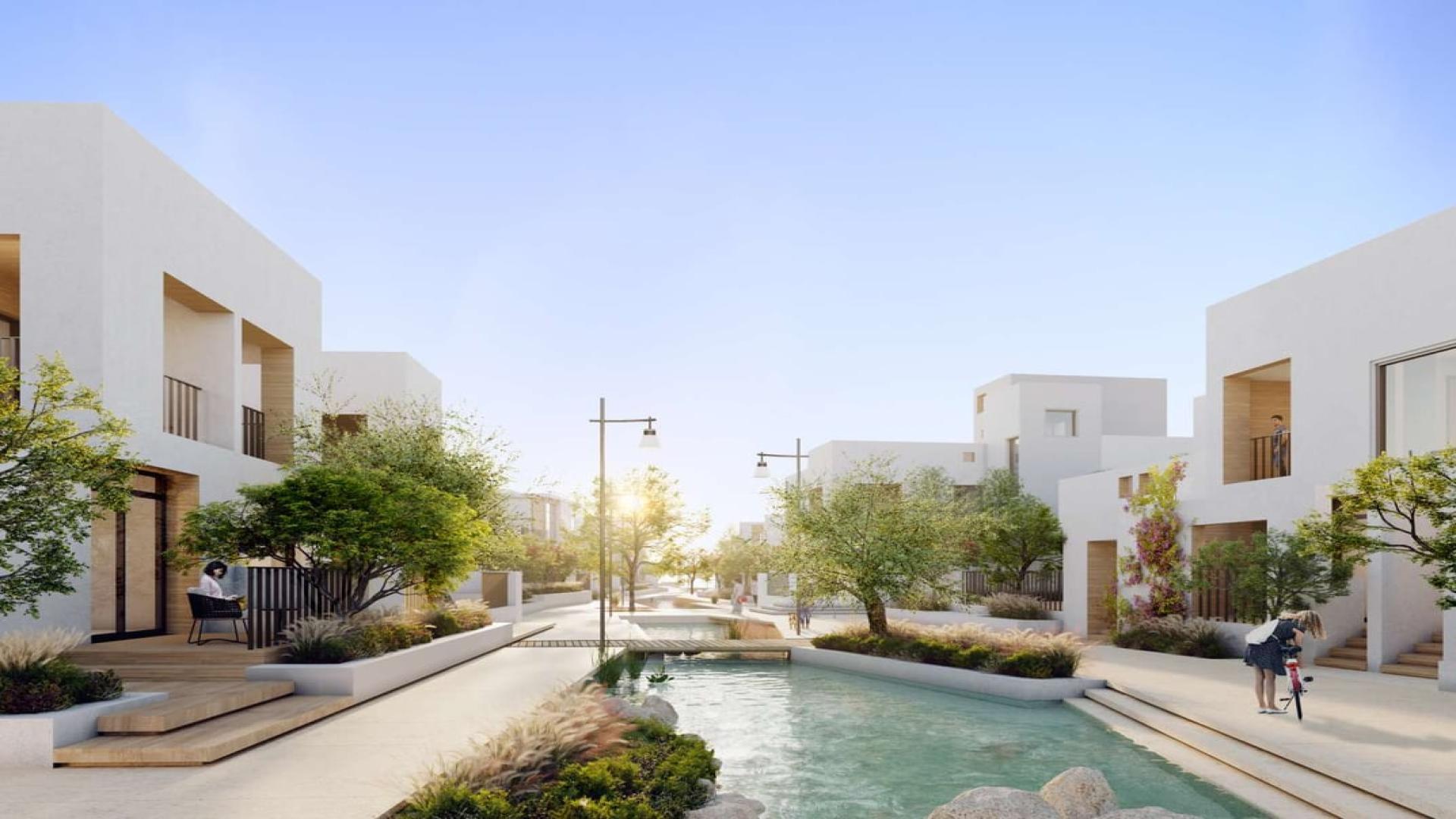 Modern studio townhouse living room with dining area in Arabian Ranches, Zen by Indigo