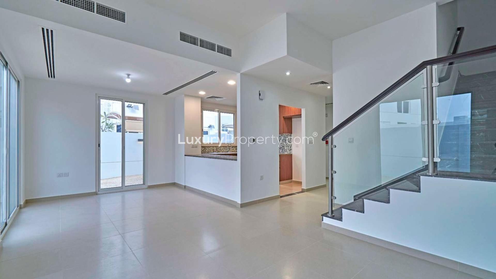 Exterior view of exclusive 4-bedroom townhouse for sale in Mudon's Arabella community