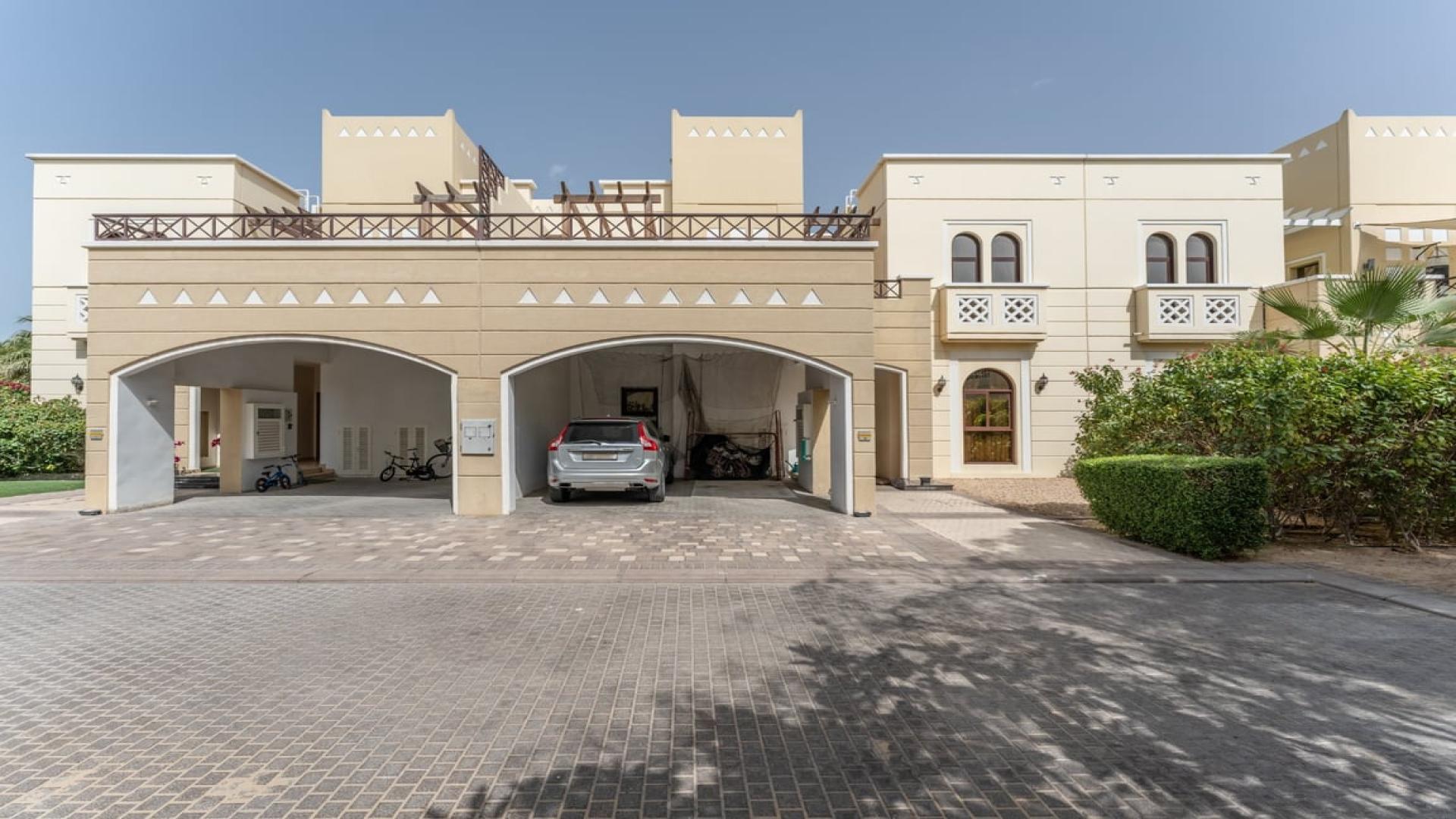 Single-row villa garden with patio in Al Salam, Mudon, near pool and park