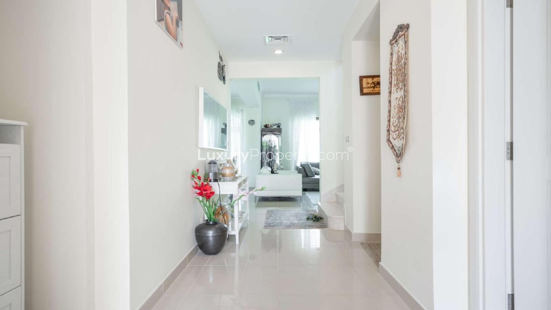 Living room of 4-bedroom villa in Samara, Arabian Ranches 2, with modern furnishings