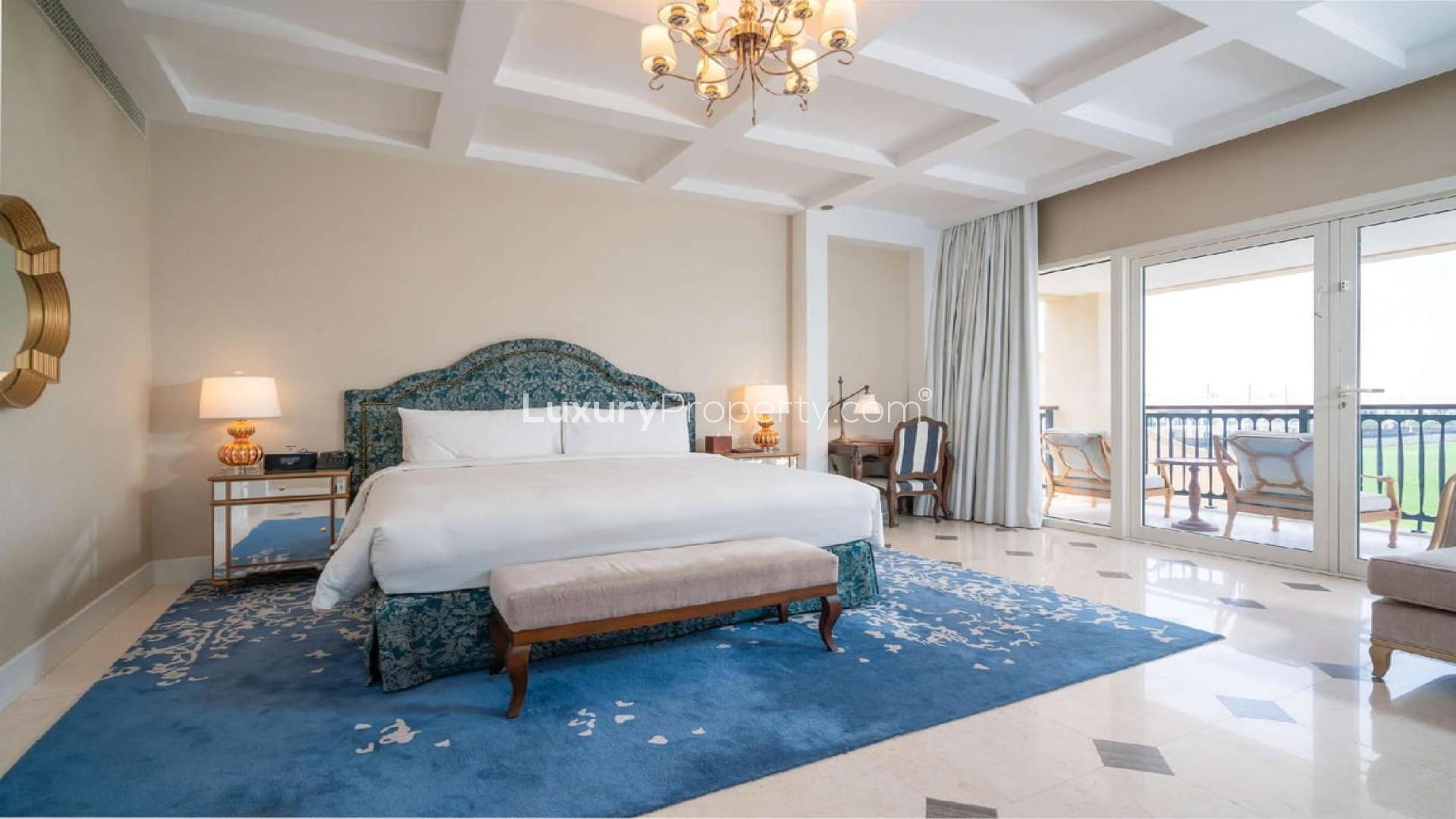 Furnished 4-bedroom villa exterior at Al Habtoor Polo Resort, Dubai Land for rent