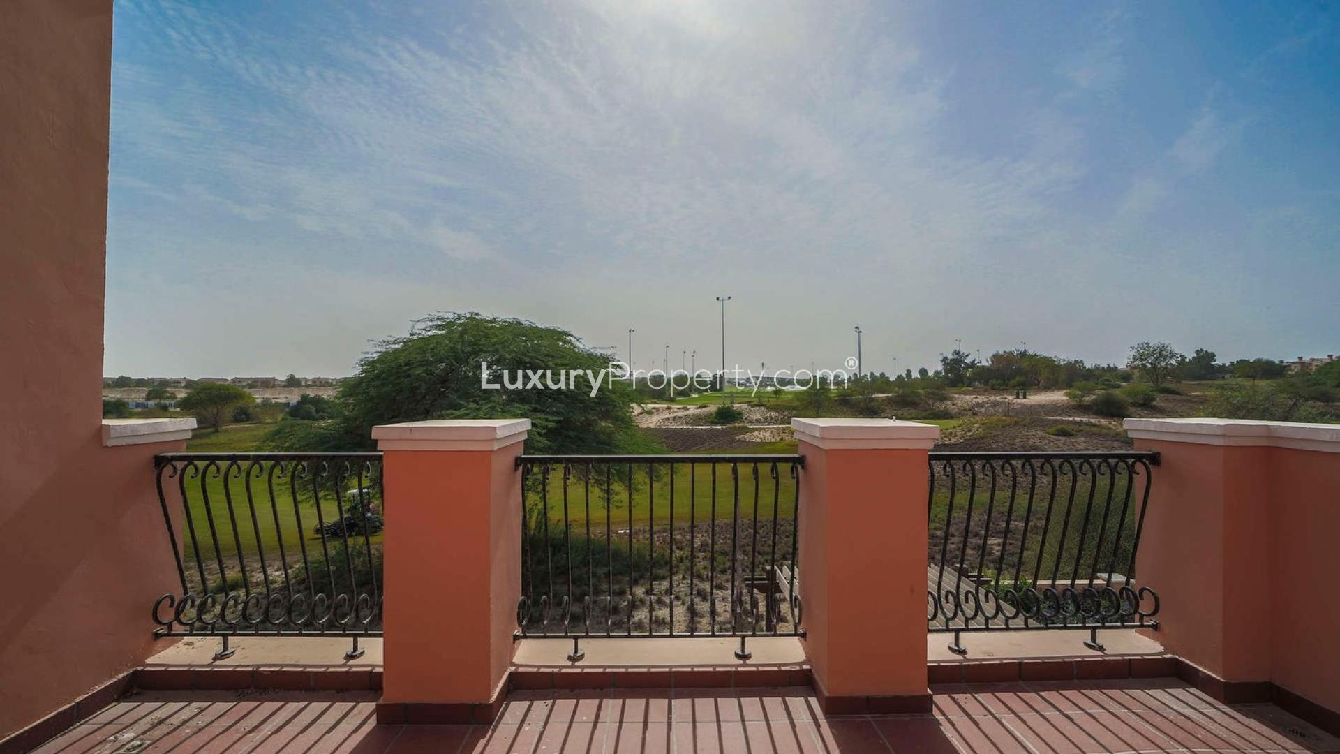 4-bedroom villa exterior in Orange Lake, Jumeirah Golf Estates, Fire community, for sale