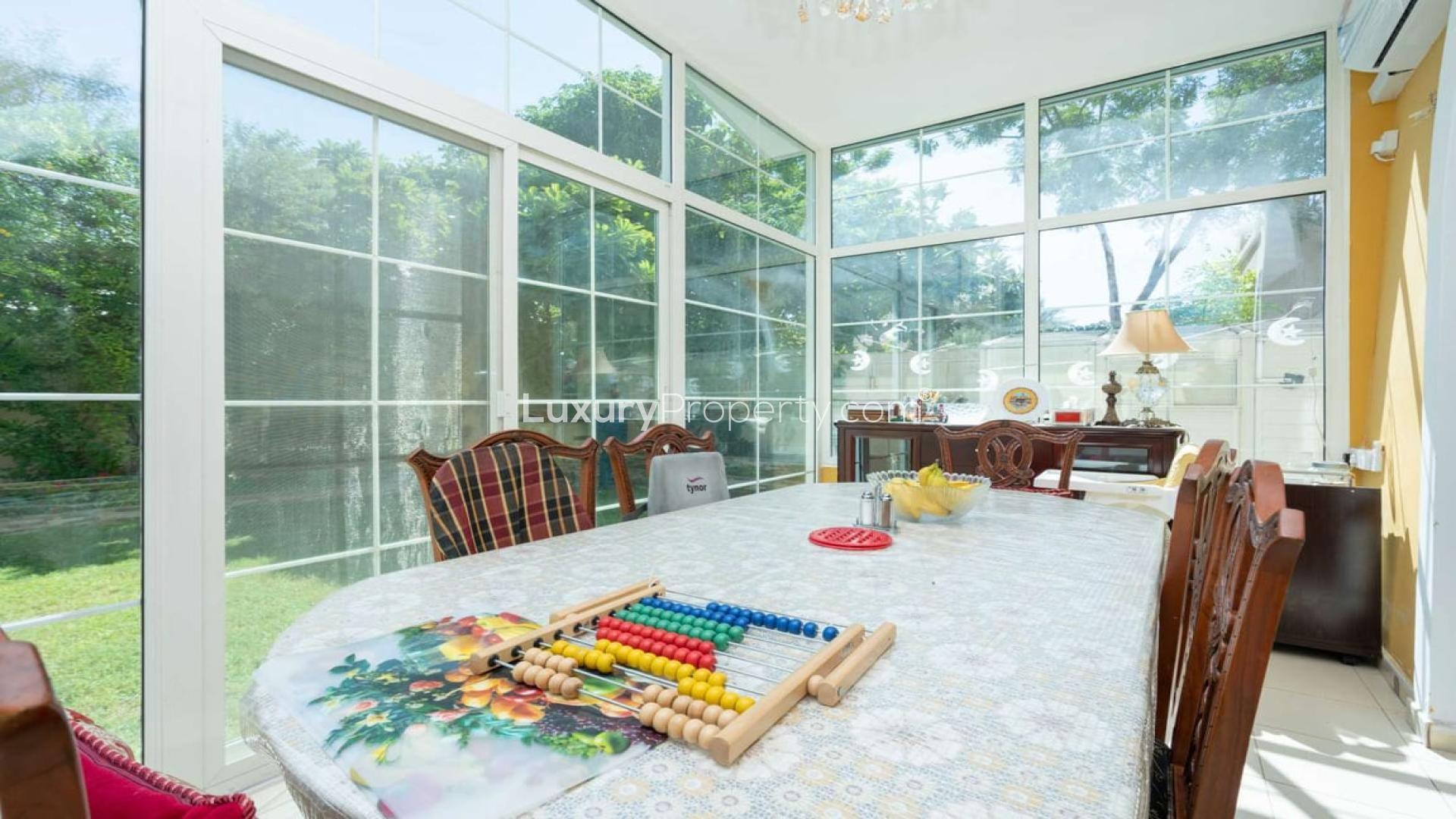 Upgraded 4-bedroom villa in Al Reem, Arabian Ranches with sunroom and garden for rent