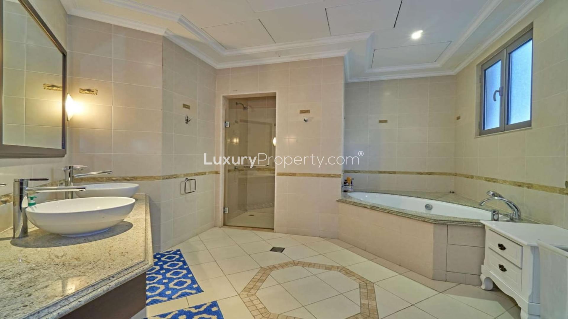 Elegant furnished villa living room with Christmas decor, Palm Jumeirah, Garden Homes, for rent