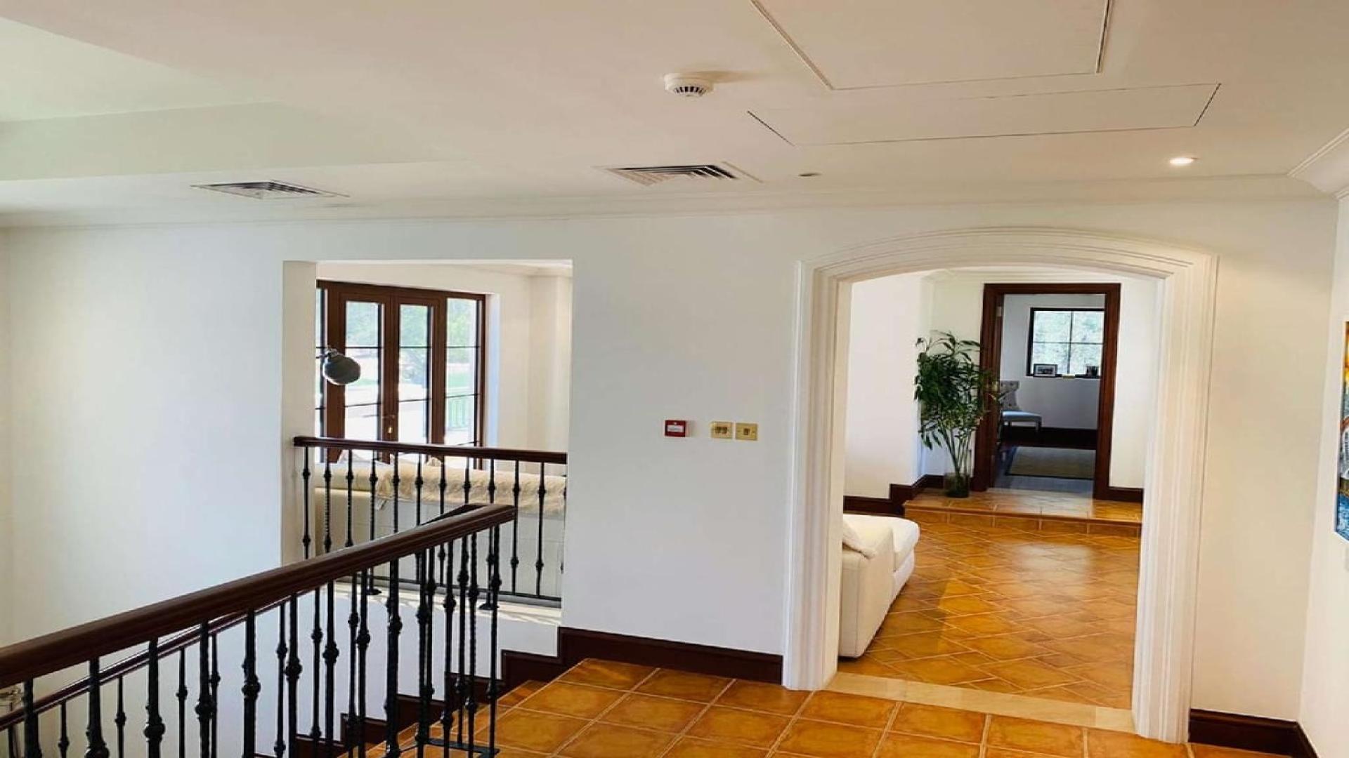 Zaragoza Villa exterior with garden, located in Jumeirah Golf Estates, Earth community