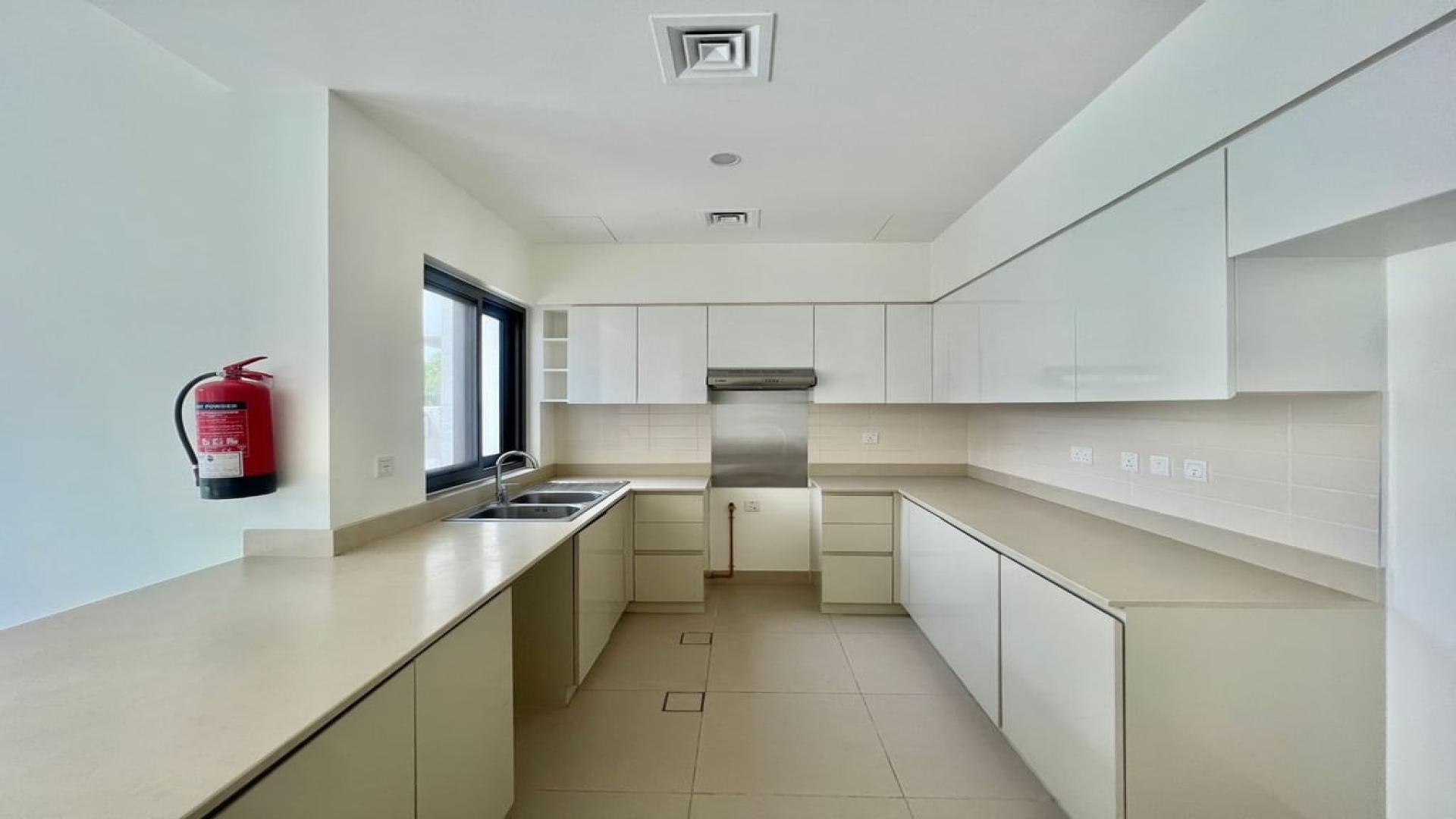 Spacious villa interior with large windows in Maple at Dubai Hills Estate, available for rent