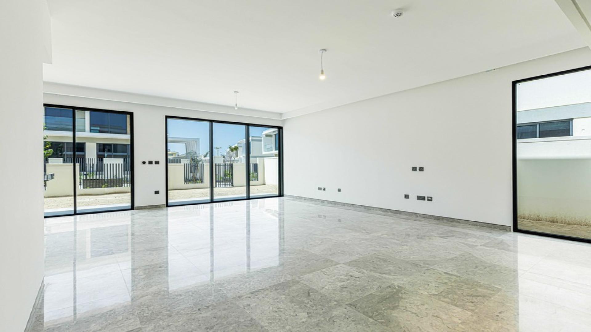 Stunning 4-bedroom villa in Harmony, Tilal Al Ghaf, with modern facade, available for rent
