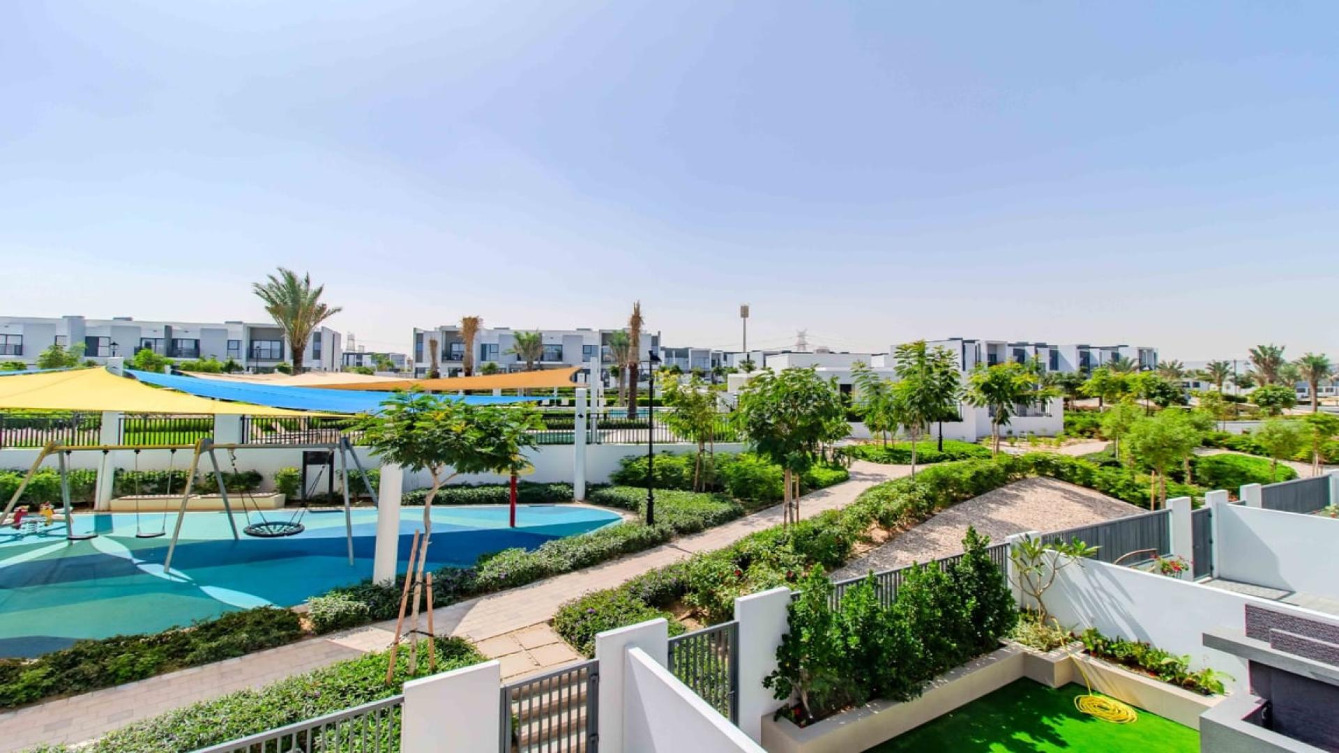 Dubai Land Villanova villa view with playground