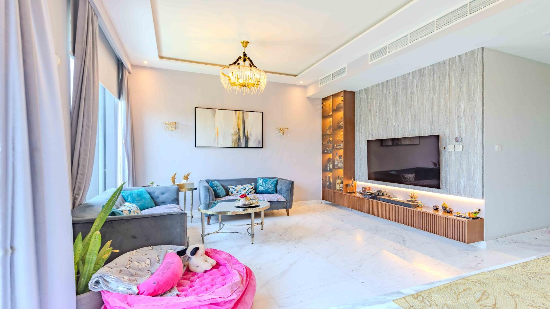 Upgraded 4-bedroom villa exterior, corner plot, Dubai Hills Estate, Maple sub-community