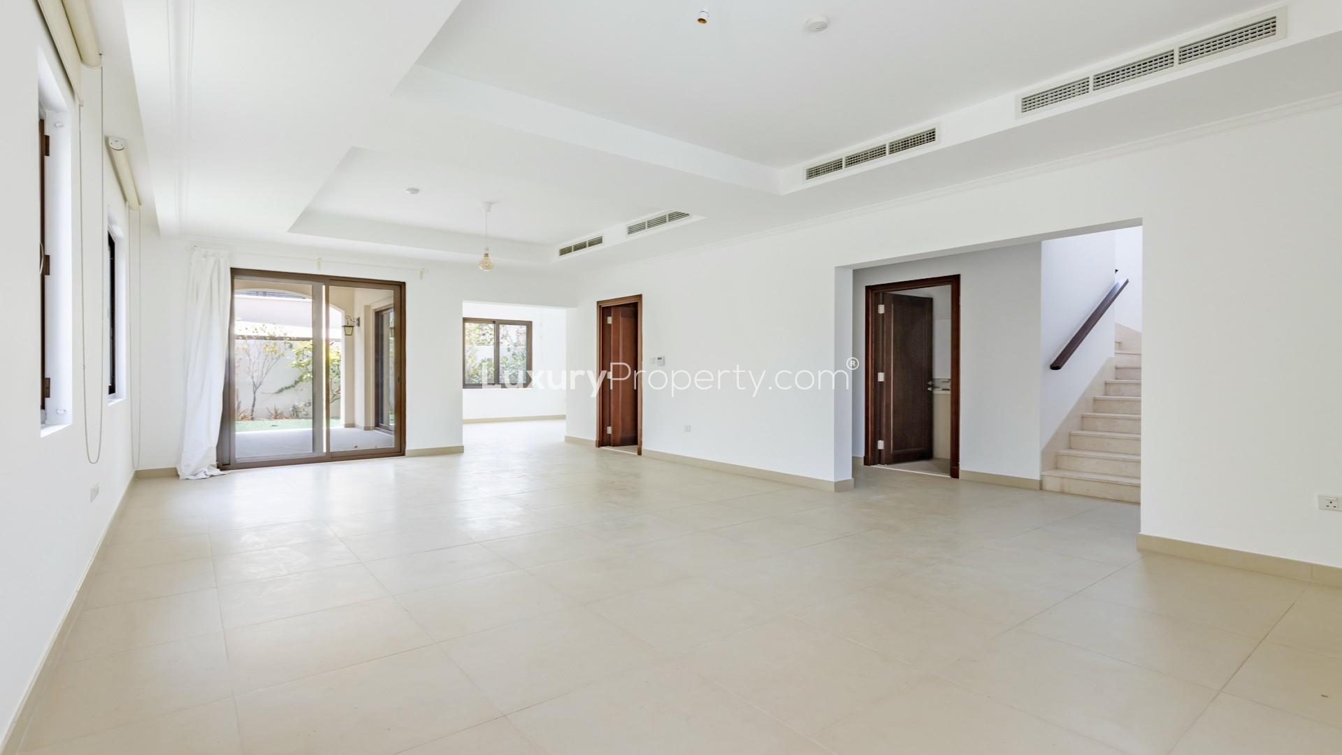 Spacious living area in Lila villa, Arabian Ranches 2, available for rent August